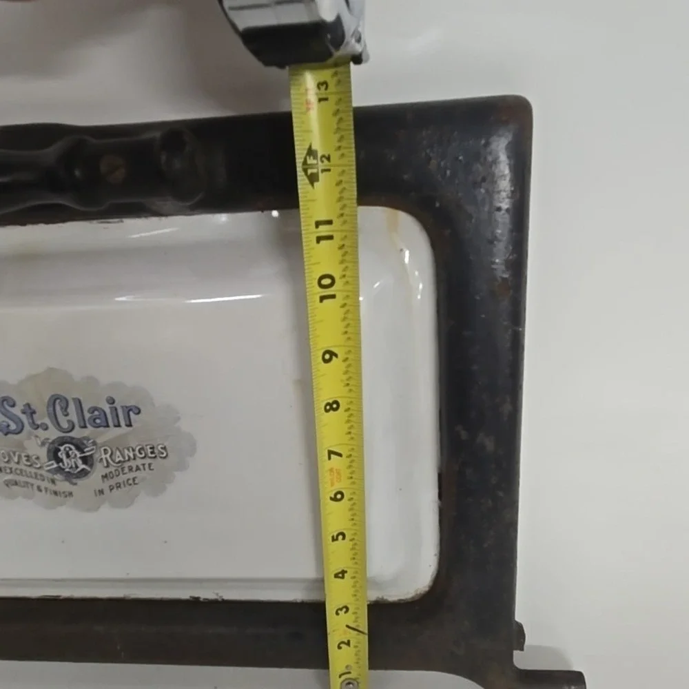 Vintage St. Clair Stoves & Ranges Porcelain Door‎ Advertisement
